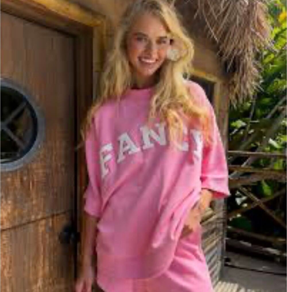 Sold out! FANCY TERRY SHORT SLEEVE CLASSIC MOCKNECK - DRAGONFRUIT